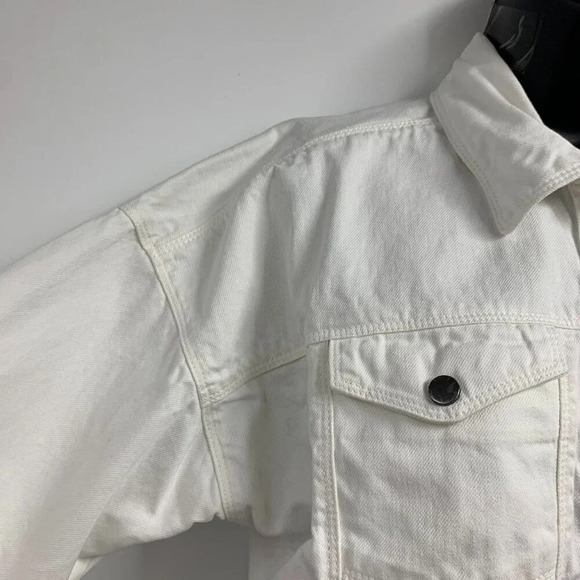 Just Female Women's Nis Denim Cotton Cropped Classic Jean Jacket Size M - Picture 3 of 13